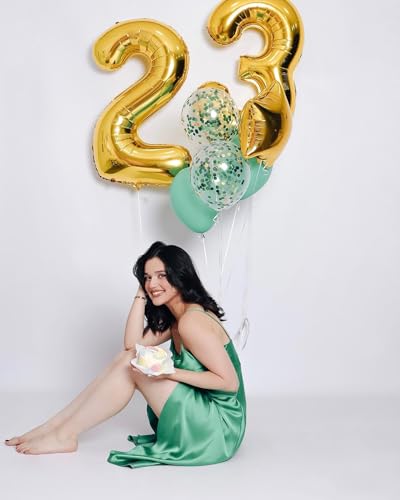 Image of Gold 3 Balloon, Number Balloon 40 Inch, 3rd Three Year Old Birthday Deco, Gold Party Supplies for Party Decorations, Number 3 Balloon