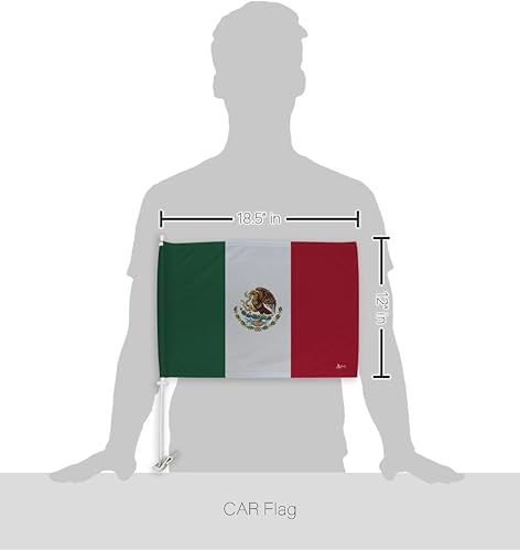 Miniatura 229 de Bandera de Estados Unidos con poste para coche, bandera para carros, 2 unidades, bandera de América, capó para auto, 4 de julio, decoración