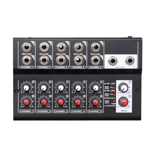 Console de mixage audio Fafeicy pour éliminer les bruits de micro en streaming 10 canaux