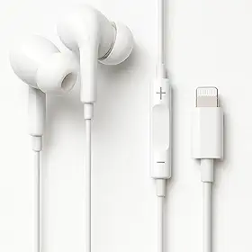 Fone De Ouvido Com Fio Intra Auricular Compativel Com iPhone 14/13/12/11/XR/XS/X/8/SE Microfone integrado Qualidade Premium Compatível Com iOS Compatível Com Lightning