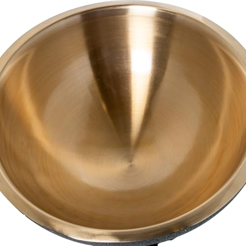 Vasque à bouteilles champagne et vin en acier inoxydable doré mat 43cm