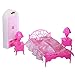 Produktbild ETbotu Puppen Zubehör Pretend Play Möbel Set Spielzeug für Barbie-Puppen Kinder Bedroom Schlafzimmer