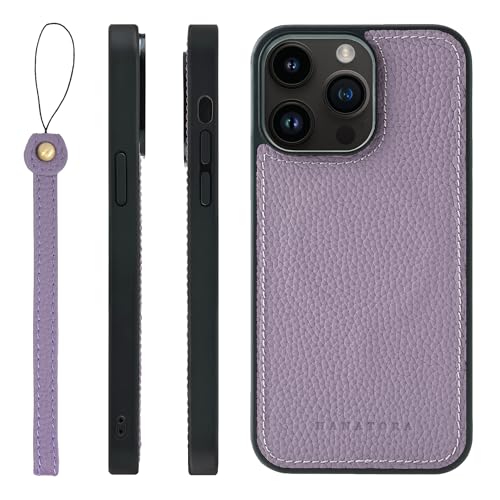 HANATORA for iPhone 14ProMax �P�[�X ���͉��P MagSafe �Ή� �{�v �ϏՌ� �o���p�[�^ �X�}�z�P�[�X �X�}�z �X�g���b�v �t�� �V�������N���U�[ �M�t�g �}�O�Z�[�t�Ή� �p�[�v�� UMSGZ-14ProMax-Purpl