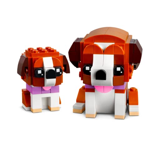 BrickHeadz Saint Bernard Dog and Puppy Set 40543 - Lego - Immagine 3