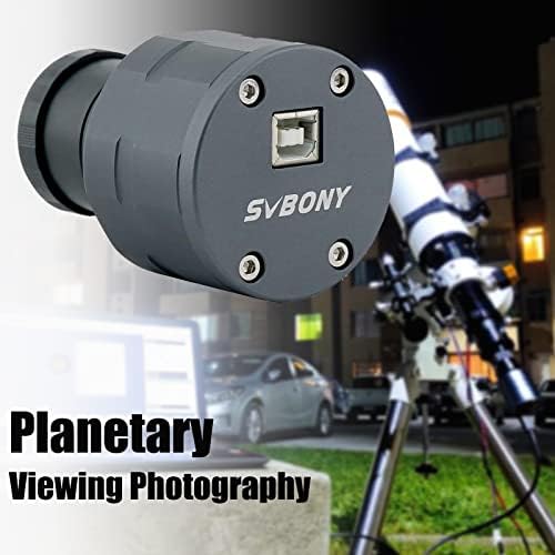 Svbony SV305 Kamera astronomiczna, kolorowa kamera planetarna CMOS z USB 2.0 2 MP, z czujnikiem CMOS IMX290 30 minut ekspozycji teleskopowa kamera okularowa do astrofotografii