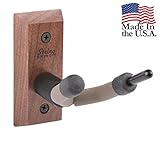 String Swing CC01V-BW Hardwood Home & Studio Wall Mount Violin Hanger - Black Walnut
