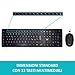 immagine 6Ewent Tastiera e Mouse Wireless, Kit tastiera Mouse Wireless, Tastiera con tasti concavi, Ricevitore 2-in-1 per PC, Notebook, Laptop, Layout Italiano