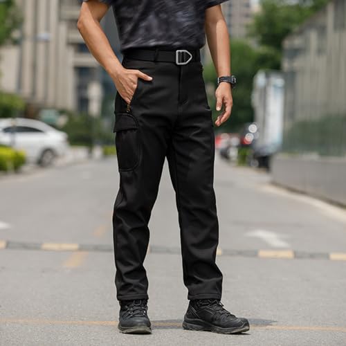 Men's Casual Loose Fit Cargo Pants Outdoor Sports Softshell Work Pants All Season Comfortable Durable Lightweight3