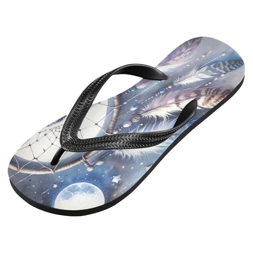 Burbuja Dreacatcher with Owl Flip Flops for Women Men, Soft Thong Sandals Rubber Slippers for Pool Beach Essentials2