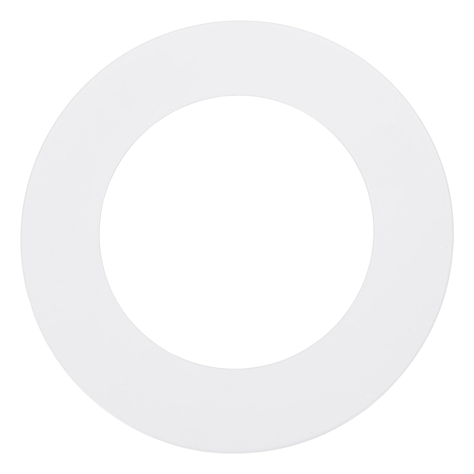 sourcing map Goof Rings for 4" Recessed Lights, 4.25" ID 6.8" OD Steel Flat Goof Trim Ring Can Light Cover Plate Flush Mount Can Converter for Ceiling Wall Hole Decorative, Matte White