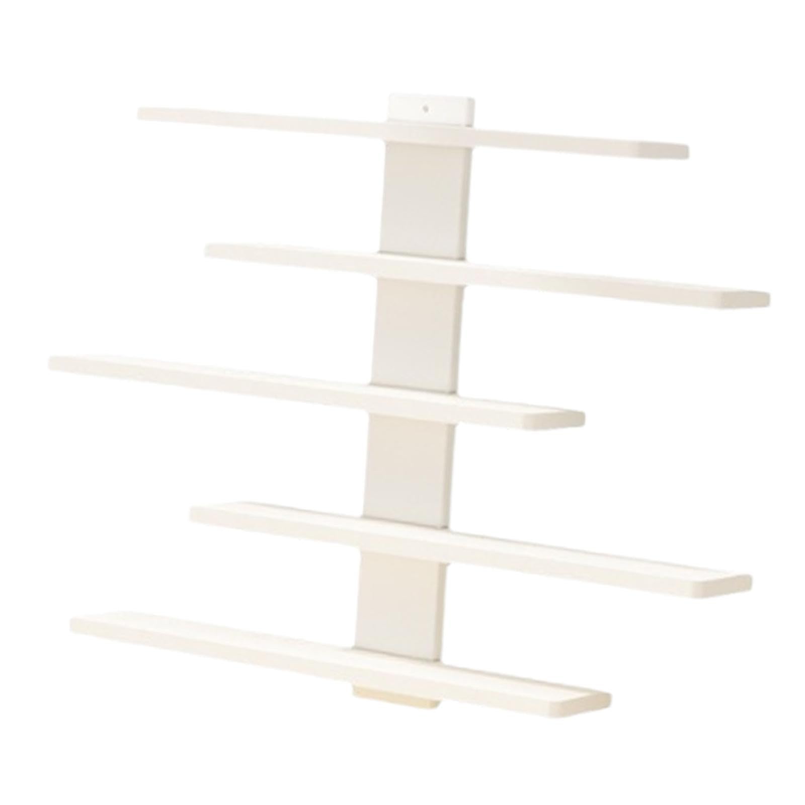 Mensola da parete bianca per miniature e statuette, espositore per camera dei bambini, perfetto per oggetti da collezione, giocattoli e oggetti decorativi, soluzione elegante per riporre gli spazi dei