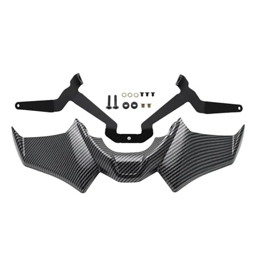 Déflecteur d'aile aérodynamique moto avant look carbone pour carénage MT-07 SP