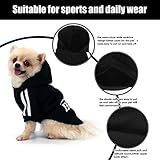 QiCheng&LYS Hunde Hoodie,Kleine Hunde Strickpullover Wintermantel Für Kleine Hunde (Schwarz, S)