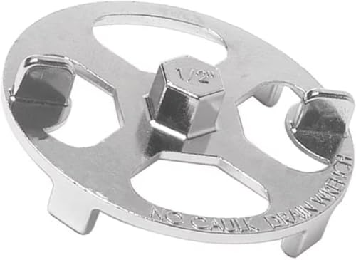 Delixike 42239 Shower Drain Wrench Compatible with No-Caulk Shower Drains Drain Pipe Kit