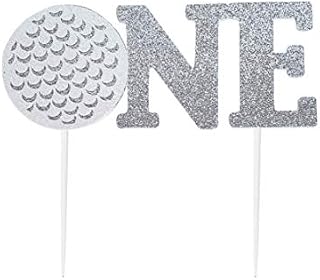 CMS Design Studio Handmade 1st Birthday Cake Topper - Golf Ball One