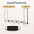 VIVOHOME 8ft Firewood Rack Outdoor, Heavy Duty Adjustable Log Holder with Carrier Bag, Metal Fire Wood Pile Storage, Fire Logs Stand Stacker Organizer for Indoor Fireplace