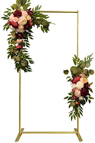 Amazon.com: Wedding Welcome Sign Stand Square Wedding Backdrop Stand 3 ...