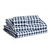 AmazonBasics Microfiber Sheet Set - Queen, Gingham Plaid