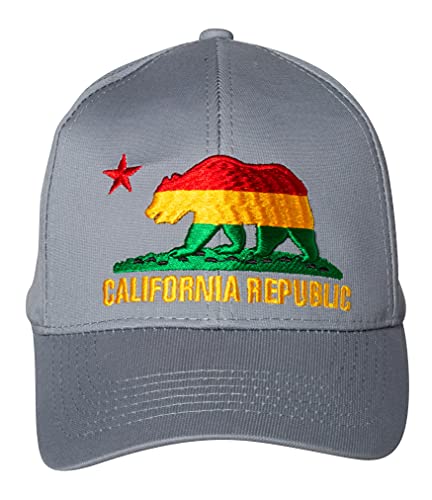 California State Cali Bear Republic Baseball Cap (Gray)