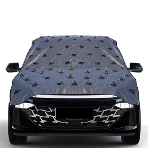 AUTOUNIKO Waterproof Spike Car Cover for Nissan Qashkai for Dogs & Monkeys Complete Protection from Street Dogs & Monkeys Compatible with All Hatchback,Sedan and SUV Cars 13.4 Feet Universal Size