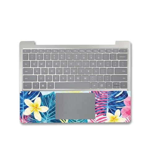 Image of MightySkins Carbon Fiber Skin Compatible with Microsoft Surface Laptop Go 3 (2023) Full Wrap Kit - Summer Vibes | Protective, Durable Textured Carbon Fiber Finish | Made in The USA