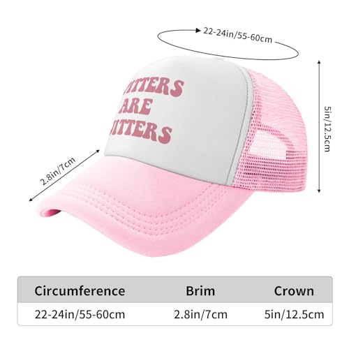 Image of You Find It Offensive? I Find It Funny Trucker Hats for Women Pink Men Funny Slogan Pink Hats for Men