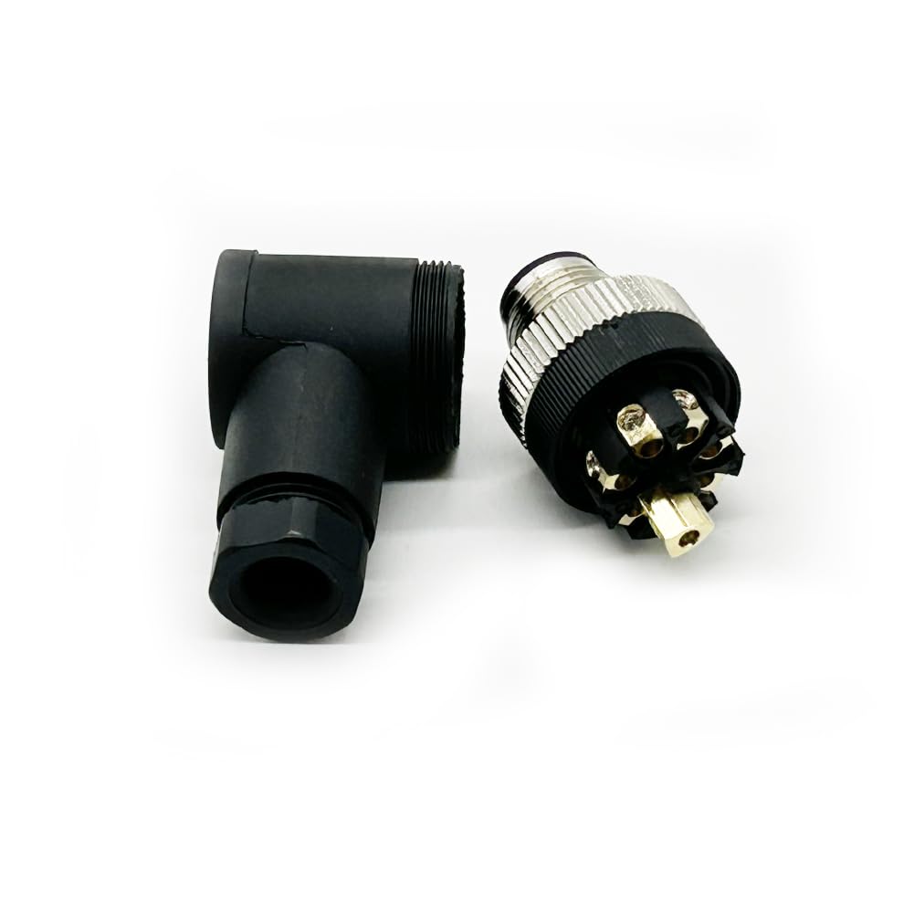 Amazon.com: FOWIUNYE M12 8 Pin Male Right Angle Connector, 12mm A