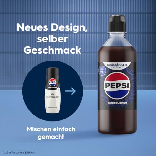 Sodastream drink mix Pepsi Zero Zucker – zuckerfreier Sirup für gesprudeltes & stilles Wasser, 4er Pack (4 x 440 ml), ergibt bis zu 9L Fertiggetränk 3