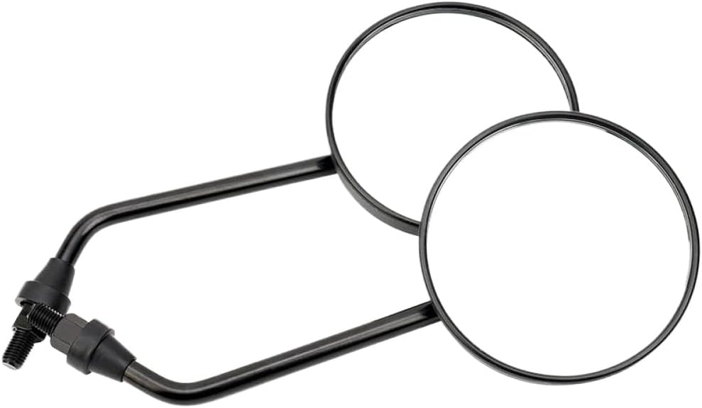 10mm Universal Motorcycle Rearview Mirror Handle Bar End Side Mirrors Compatible With Electra Road King Sportster 883 1200