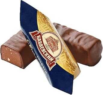 Babaevskiy, Individually Wrapped Chocolate Candy with Crushed Almonds and Wafer Crumbs, Bulk Pack of 11lb/5kg