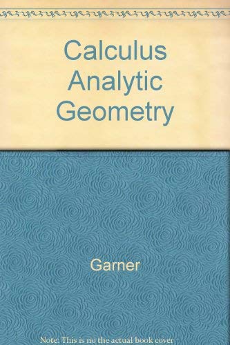 Calculus Analytic Geometry 0024395900 Book Cover