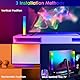 FUPT LED Lightbar, [2 Stück] RGB Gaming Lampe Fernseher Beleuchtung,TV Hintergrundbeleuchtung Ambient Lightbar Sync mit Musik und APP Steuerung, Ambient Lampe für Gaming, PC, TV, Zimmer deko