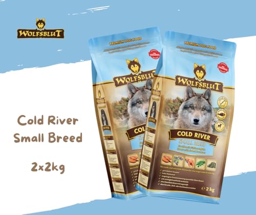 Wolfsblut Cold River Small Breed - 2x2kg Hundefutter – Trockenfutter mit Forelle & Lachs – getreidefrei – optimal für kleine Hunde – mit Süßkartoffeln & Superfoods - Sparpaket