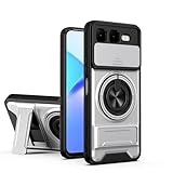 linsuyu Case Compatible with Infinix Smart 10 Plus 4G, Compatible with Infinix Smart 10 Plus 4G Magnetic Dual-Stand Phone Case Silver
