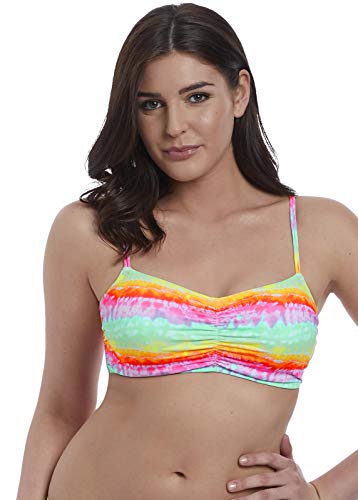 Freya High Tide Non-Padded Concealed Underwire Bralette Bikini (6652),36D,Sunset