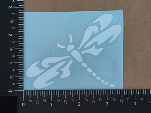 Image of Dragonfly Decals 4 Pack (White, Small ~3.5 inch)