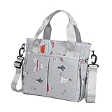 LOPUNER Großer Organizer Wickeltasche für Mütter Multifunktionale Babytasche mit Separatem...