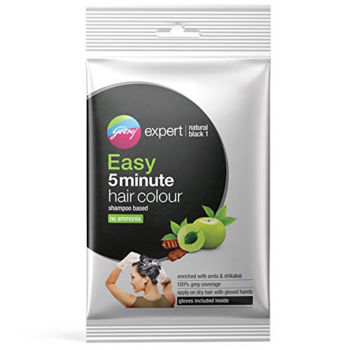 Godrej Expert Easy 5 Minute Hair Colour Sachet - Natural Black, 20ml