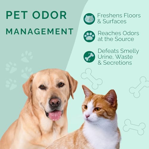 Image of No Scent Crate Kennel & Floor Cleaner for Dog Run, Cat Carrier, Hard Surface Pet Odor & Stain Management (2 Fl Oz / 59 mL)