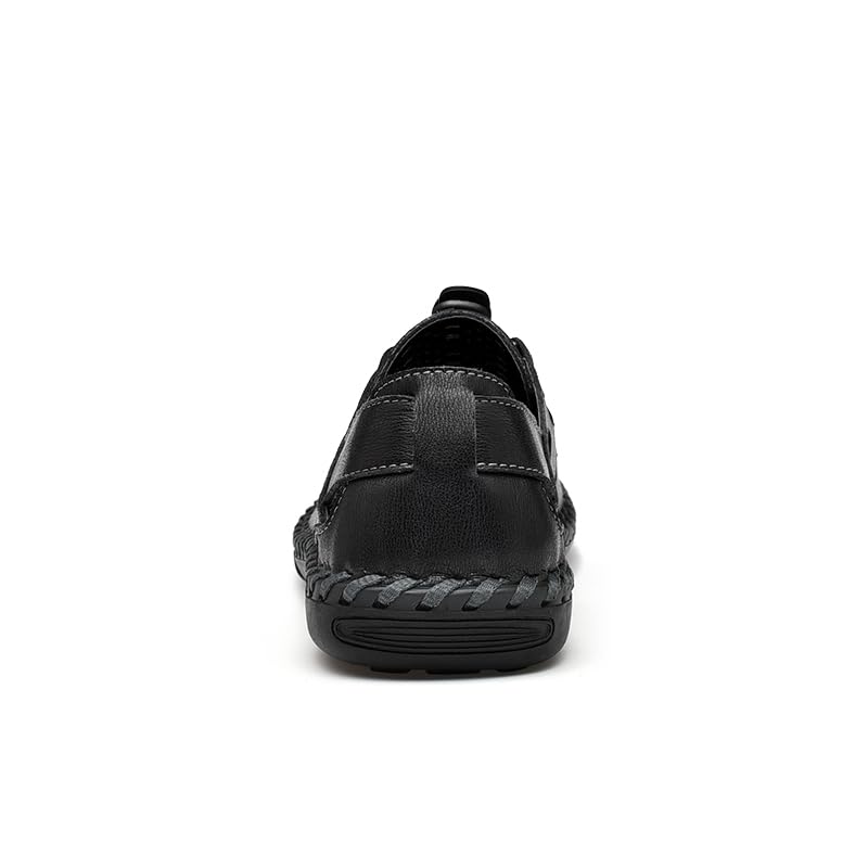 Men’s Leather Sandals Comfort Summer Outdoor Waterproof Hiking Sport Sandals4