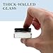 Cornucopia Brands 7-Milliliter Glass Lip Balm Jars (24-Pack).25-Ounce Thick-Walled Containers (7ml Clear with Black Metal Lids)
