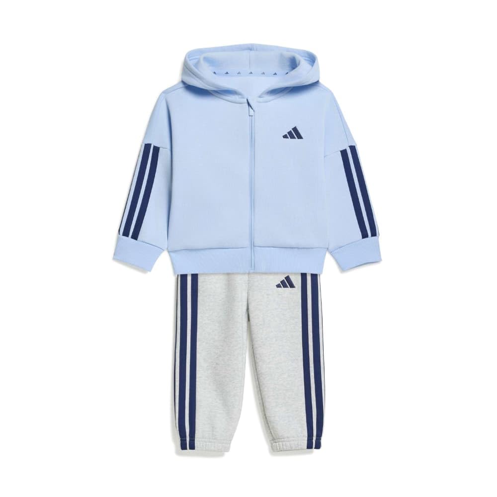 adidas Unisex bebé Essentials Jogger Track_Suit, glow blue/dark blue, 2-3 Years