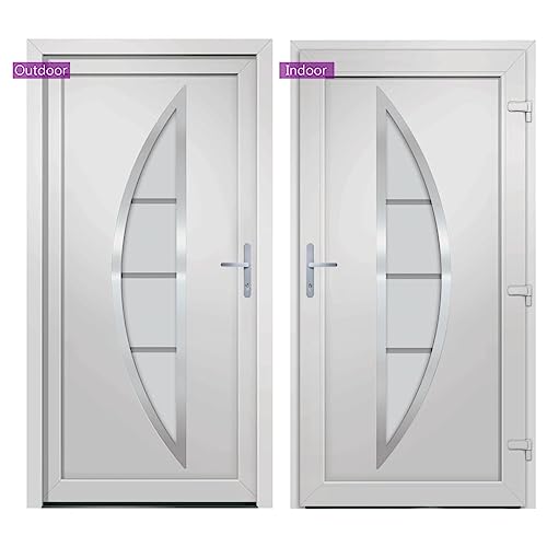 Vidaxl Porta Ingresso Bianca 108X200 Cm In Pvc, Porta, Porta Di Ingresso, Porta D'ingresso In Pvc, Porta Entrata, Porta In Pvc, Porte, Porte In Pvc - 5