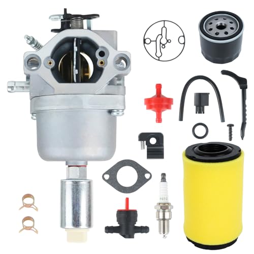 D110 D105 Carburetor for John Deere D105 D100 D110 17-21 HP Lawn Tractor Engine Carb with Tune-Up Kit Replaces for LA105 LA110 LA115 LA125 X120 X145
