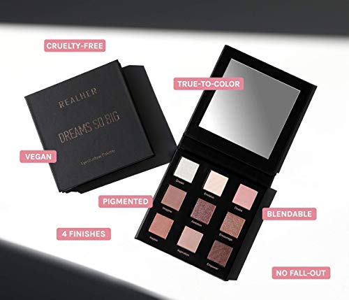Realher Eyeshadow Palette - Dreams So Big - 9 Shades - Blush, Soft Pinks, Mauves #TOP1