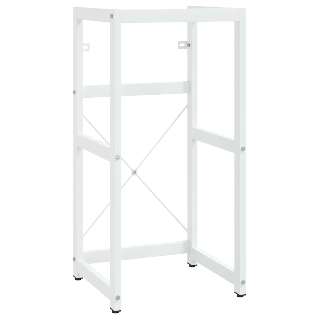 Mueble de baño con lavabo empotrable, hierro pulverizado, 40 x 38 x 83 cm, ahorra espacio, con rebosadero para invitados, inodoro y lavadero, diseño moderno