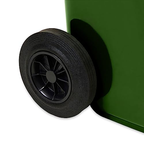 Imj-Global - Bidone Spazzatura Esterno 240 Litri PN-EN 840, Secchio Spazzatura Bidoni Differenziata Da Esterno Con Ruote E Sistema Di Aggancio Per Prelievo Meccanico Contenitore Immondizia In Plastica - 9