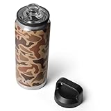 YETI Rambler 26 oz Bottle, Leakproof, Vacuum Insulated, Stainless Steel with Chug Cap, Wetlands Camo