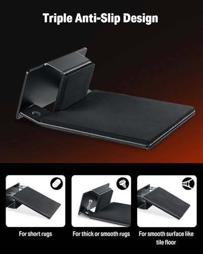 Donner Bass Drum Anchor, Kick Drum Stopper, Anti-Slip Drum Accessory, Works on Drum Rugs, Mats, Carpets, Floor, Portable Drum Stabilizer, Lightweight, Black - image 3