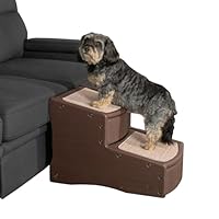 Pet Gear Easy Step II Huisdiertrap, 2 Traps Voor Katten/honden Tot 34 Kg Draagbaar Afneembaar Wasbaar Tapijtloopvlak Essentieel Grijs 750724964